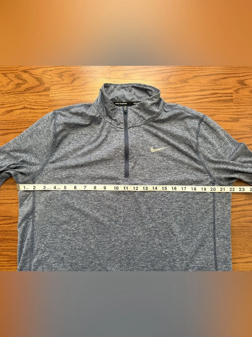 Nike Running Women’s Heather Blue Quarter-Zip Long Sleeve Top - Size Large - EUC